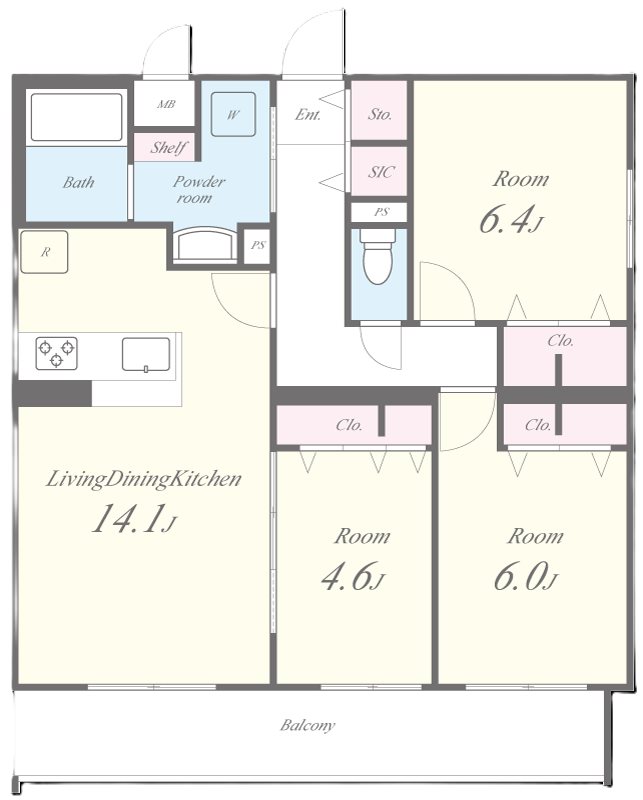 KYOTO HILLS 奥之院 間取り図