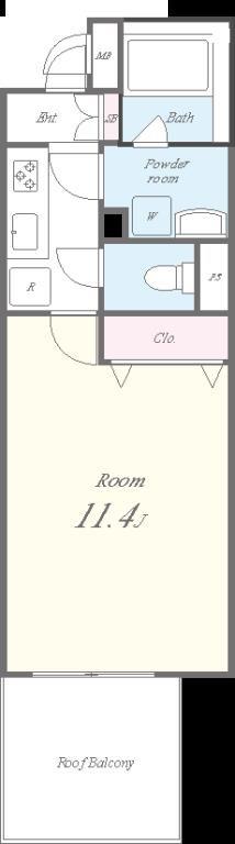 ROOTs Shibuya Honmachi 間取り図
