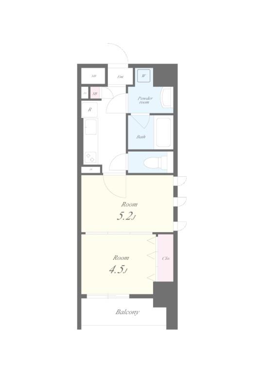 アールコート早稲田 間取り図