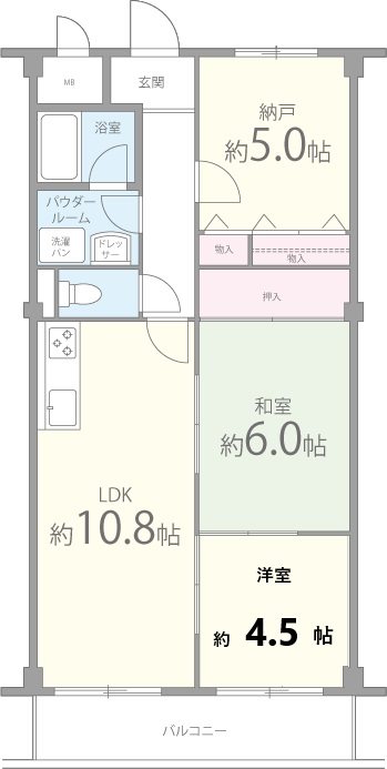 シャルム千里丘 間取り図
