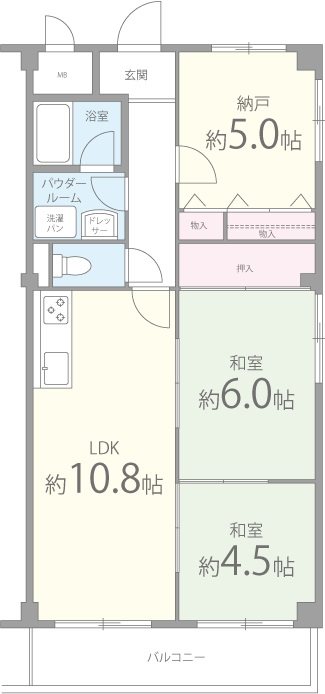 シャルム千里丘 間取り図