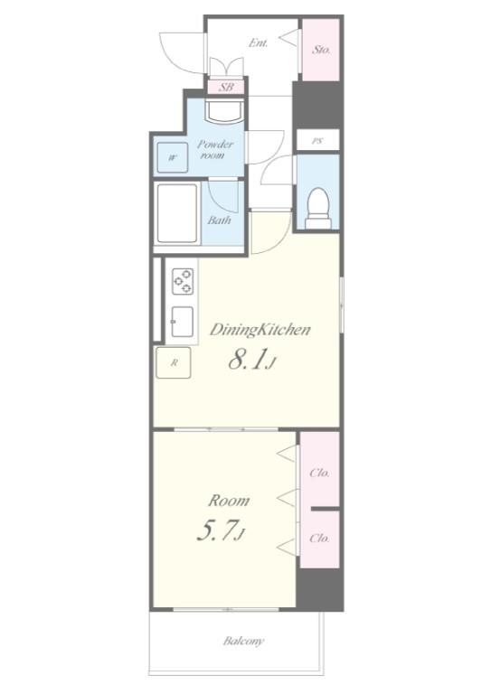 ヴェリテ鷺ノ宮 間取り図
