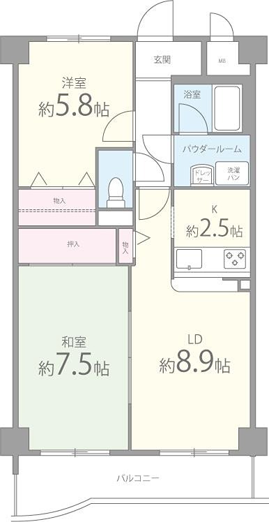 ディアコート 間取り図