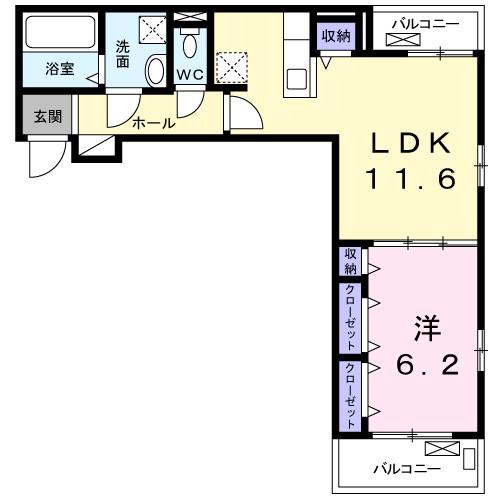 オベルジーヌ 間取り図