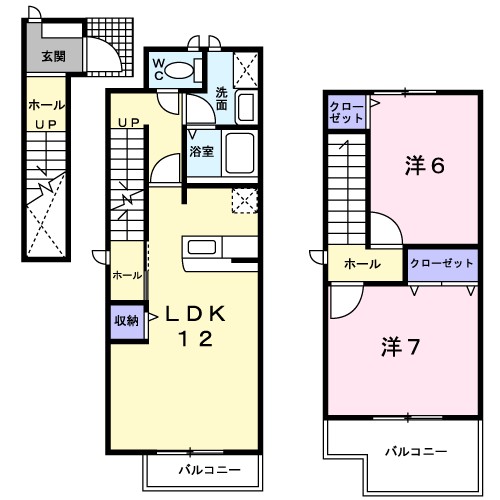 フルリールコート 間取り図