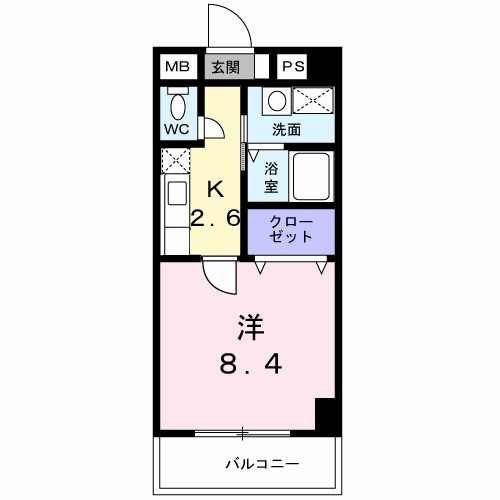 ベル　フルール　エヌ・エス 間取り図