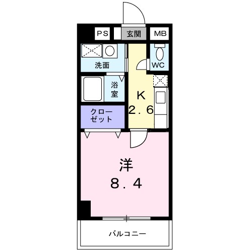 ベル　フルール　エヌ・エス 間取り図