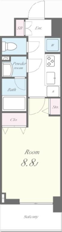 ONZE MARINA TABATA 間取り図