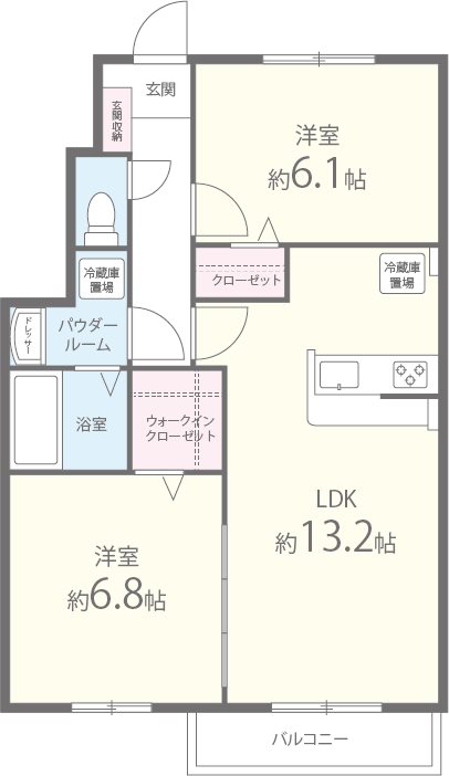 アルミック山荘 間取り図