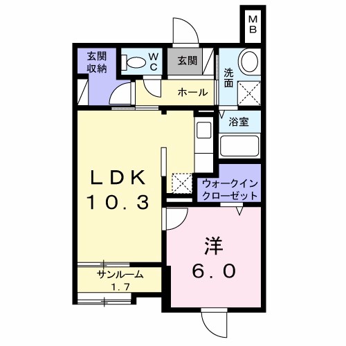 アルカディアⅠ 間取り図