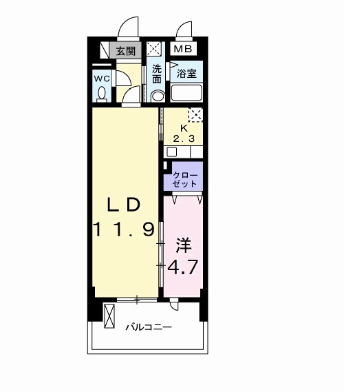 メゾンラフィネ 間取り図