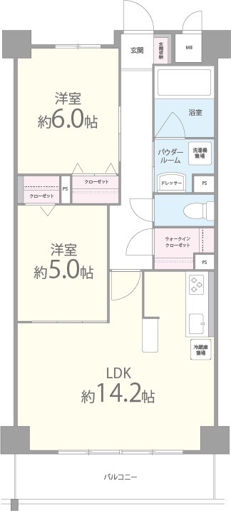 ルミウス88 間取り図