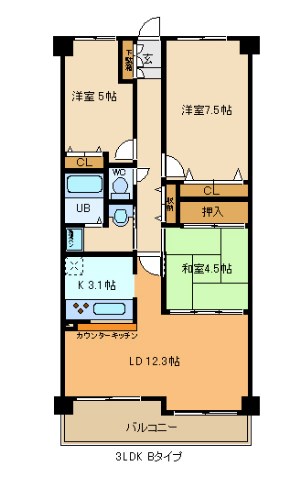 オーク新石切 間取り図