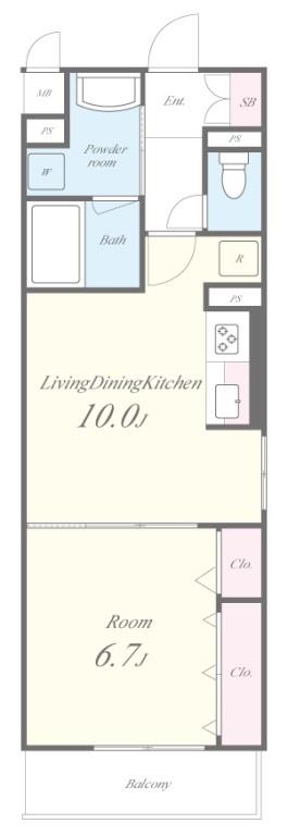 アーバンコート小山 間取り図