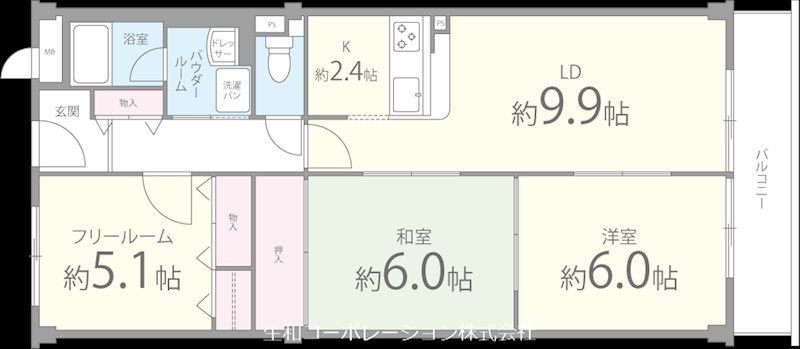 パール久米田 間取り図