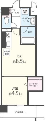 京橋イーストガーデン 間取り図