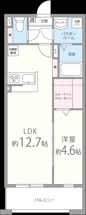 ｵﾌﾟﾃｨﾏⅢ 間取り図