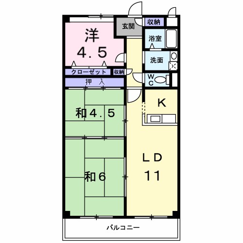 アフロディ布市 間取り図