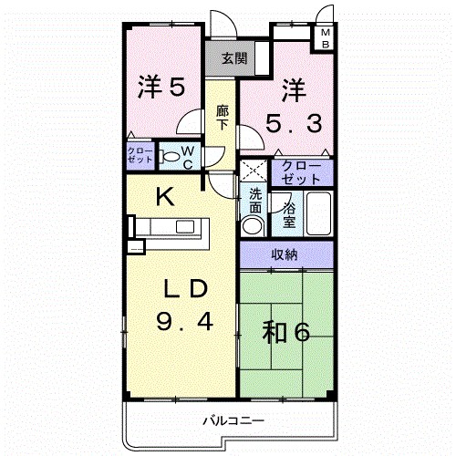 プリマベ－ラ・ブリッサ 間取り図