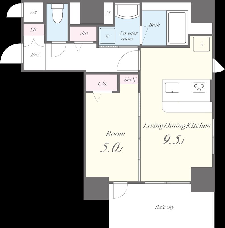 クレイラ西早稲田 間取り図