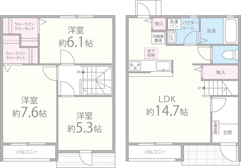 オーチャードコート 間取り図