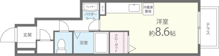 エスポワール久米田 間取り図