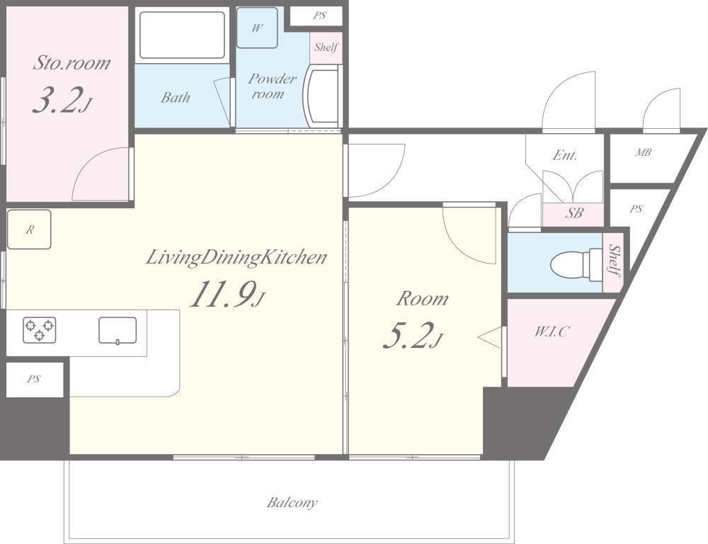 クレイラ西早稲田 間取り図