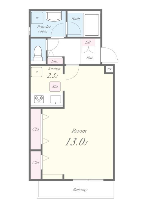 アゼリ・コンフォール ふじみ 間取り図