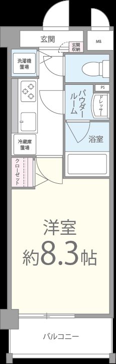 シェソワなかもず 間取り図