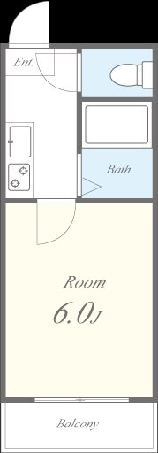 エクラ難波南 間取り図