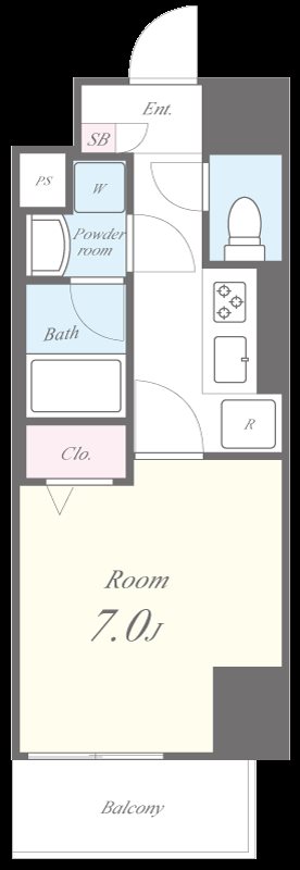 イート アパートメント ヴェリタス 間取り図