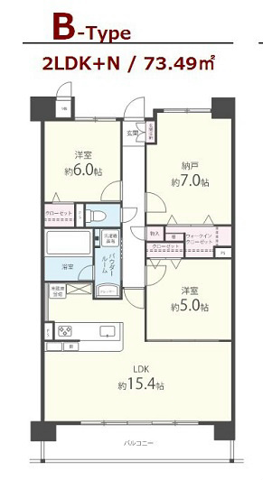 フロイデ川添 間取り図