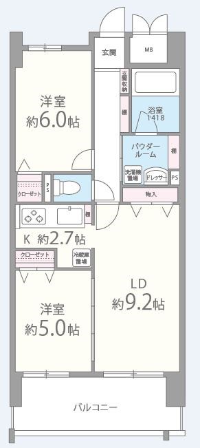 ラフィーネレジデンス 702号室 間取り
