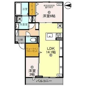 仮称D-ROOM新家2丁目 間取り図