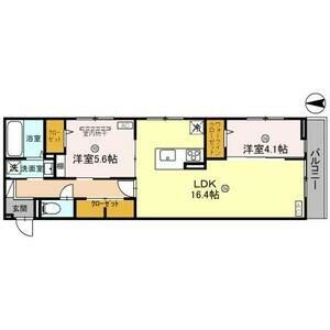 仮称D-ROOM新家2丁目 間取り図