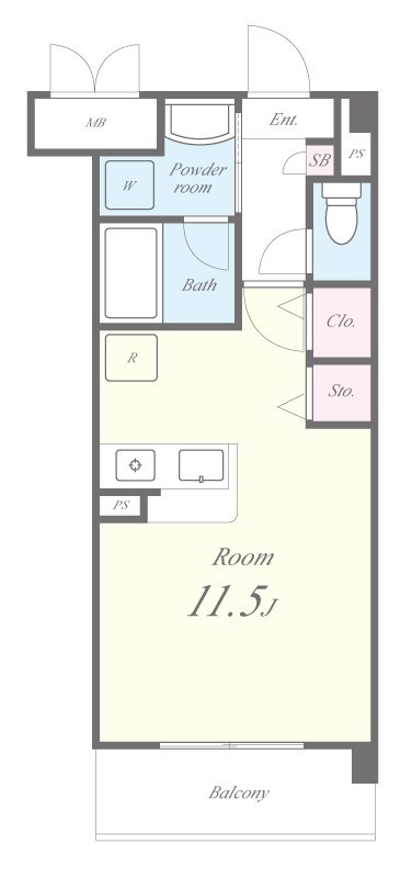 シェリールソル 間取り図