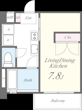 ボヌール エイワ 302号室 間取り