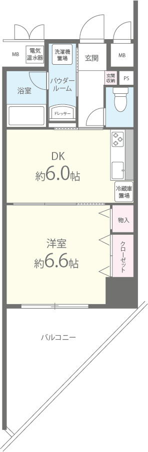 アプライズ西長堀 間取り図