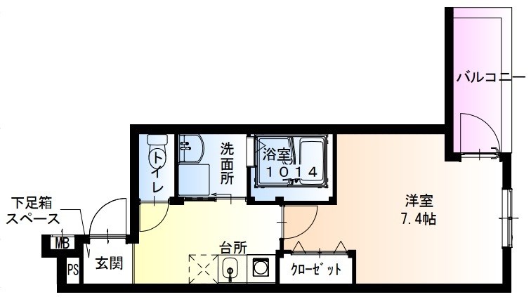 フジパレス長田　サウス 間取り図