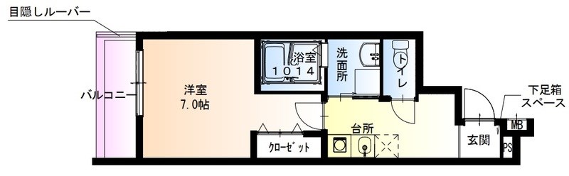 フジパレス長田　サウス 間取り図