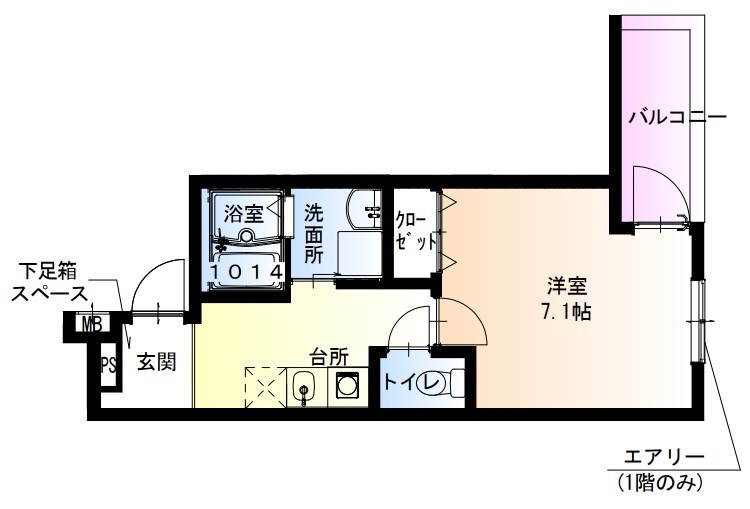 フジパレス長田　ノース 間取り図