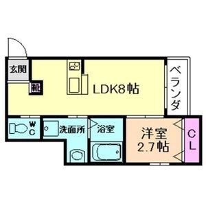 リアコート高井田中央WEST 間取り図