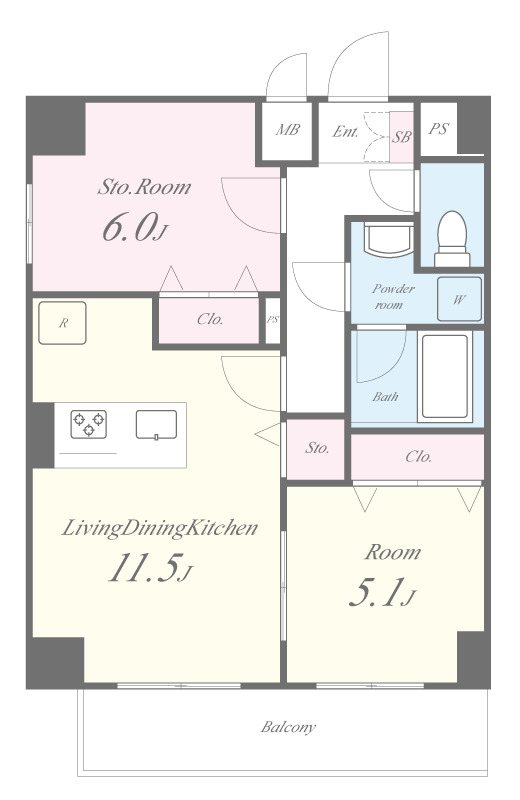 Maison Chaleur(メゾン シャルール) 間取り図