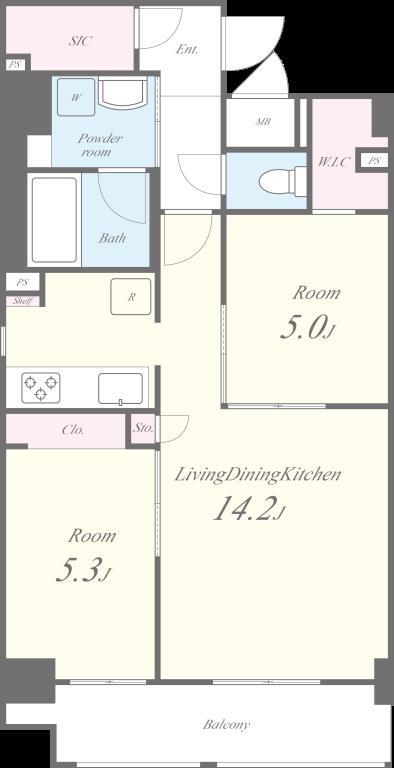 セイワパレス大阪城南 間取り図