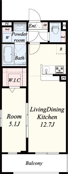 Le･Ciel･Bleu(ル･シェル･ブルー) 間取り図
