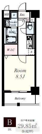 ブライジング 202号室 間取り