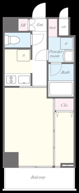 ファイブコート梅田 間取り図
