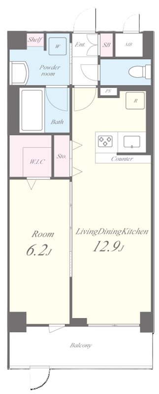 Raffine 京都上鳥羽 間取り図