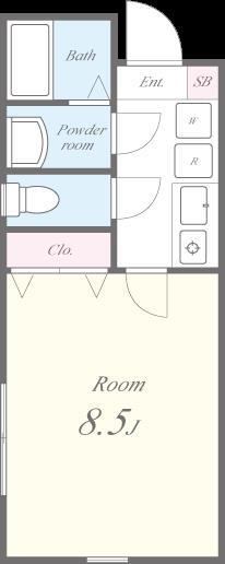 VillaGrigio大森西 (ヴィラグリージョオオモリニシ) 間取り図