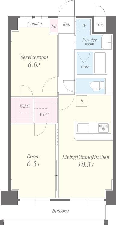 チェスナット 西大島 間取り図